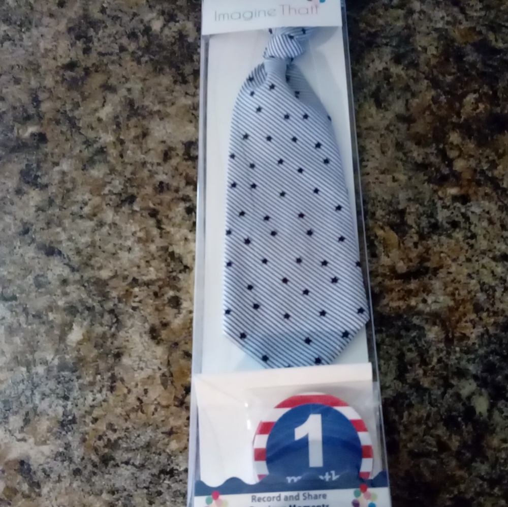 Imagine That baby photo tie